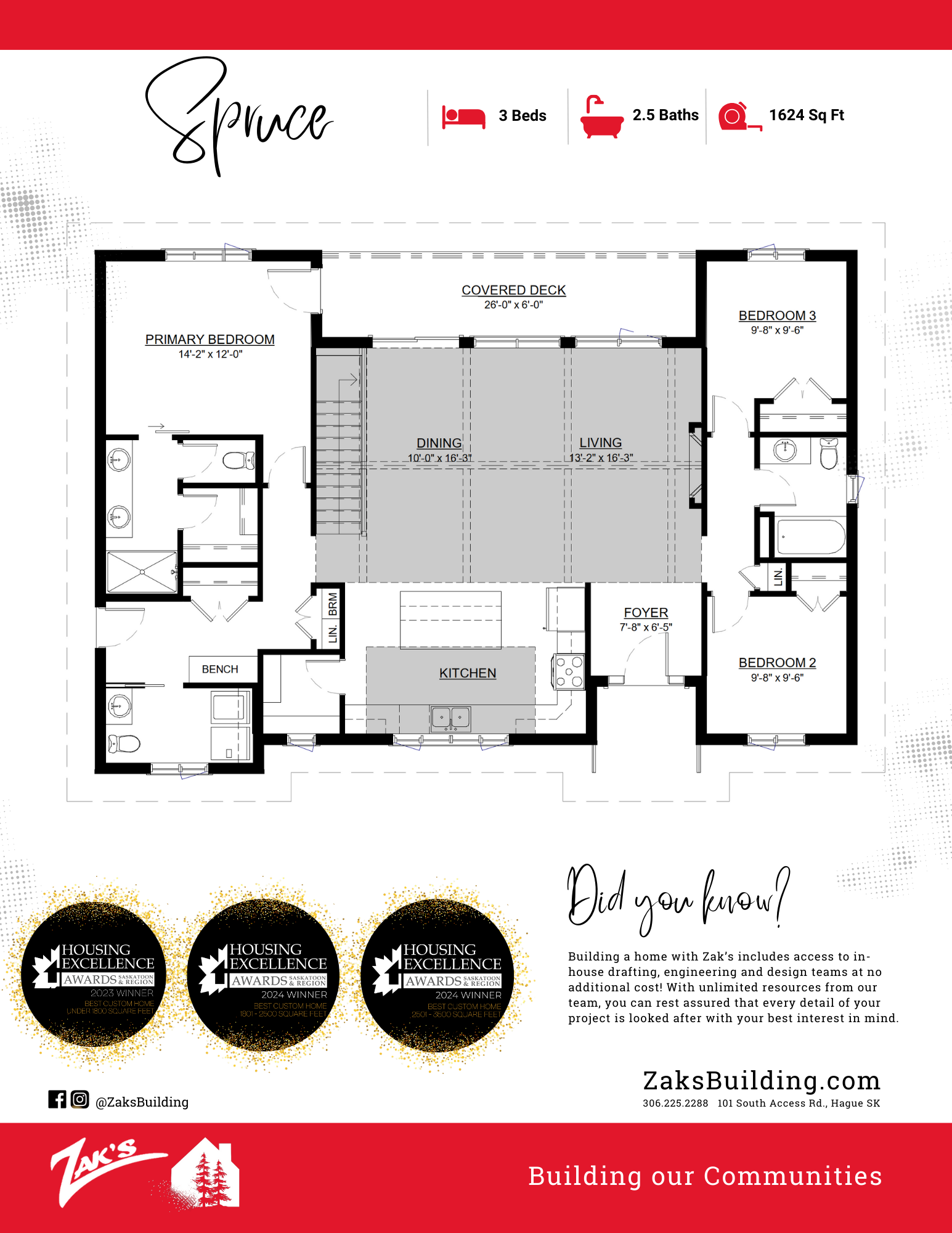 SPRUCE PRE-DESIGN AVAILABLE NOW $384,900 Floor Plan